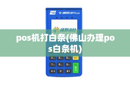pos机打白条(佛山办理pos白条机)