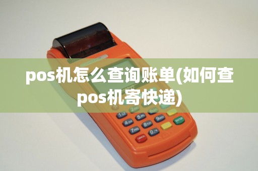 pos机怎么查询账单(如何查pos机寄快递)