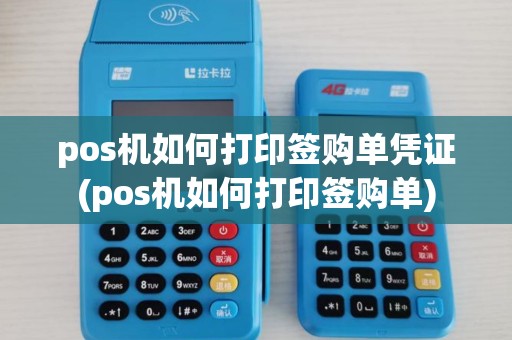 pos机如何打印签购单凭证(pos机如何打印签购单)
