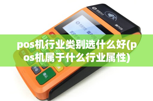 pos机行业类别选什么好(pos机属于什么行业属性)