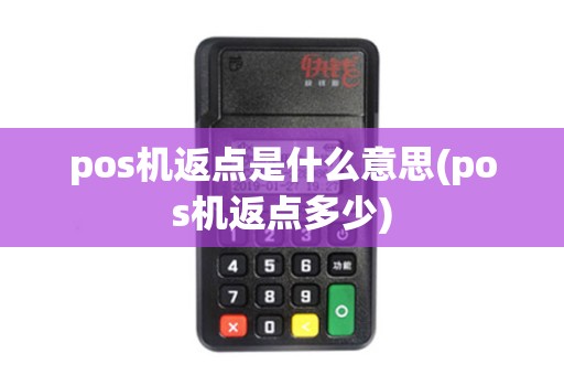 pos机返点是什么意思(pos机返点多少)