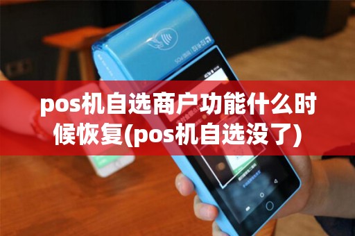pos机自选商户功能什么时候恢复(pos机自选没了)