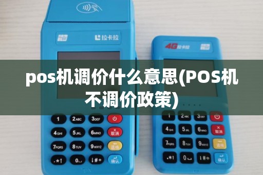 pos机调价什么意思(POS机不调价政策)