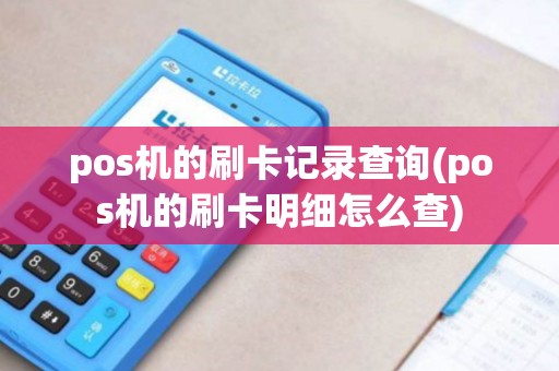 pos机的刷卡记录查询(pos机的刷卡明细怎么查)
