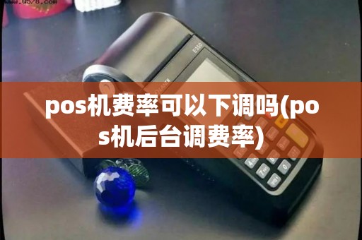 pos机费率可以下调吗(pos机后台调费率)