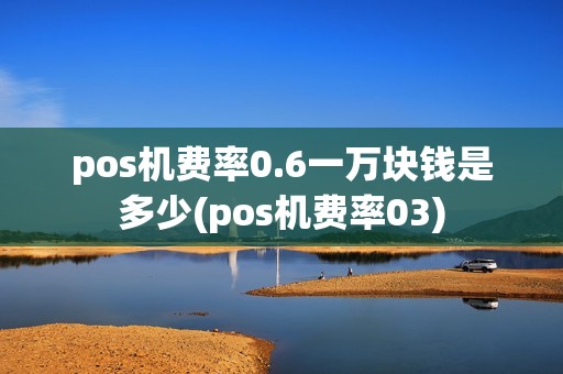 pos机费率0.6一万块钱是多少(pos机费率03)