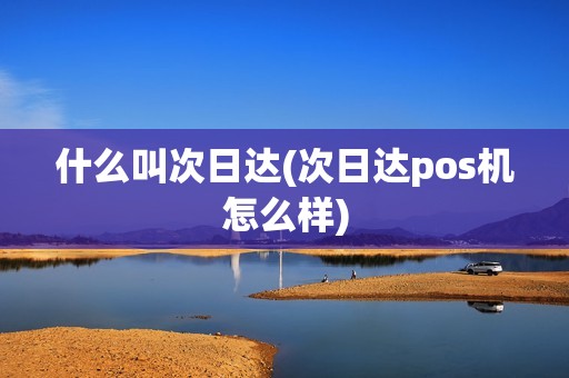 什么叫次日达(次日达pos机怎么样)