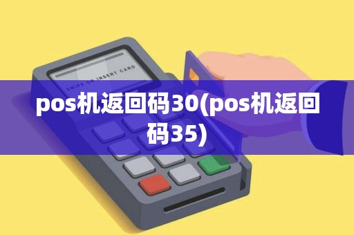 pos机返回码30(pos机返回码35)