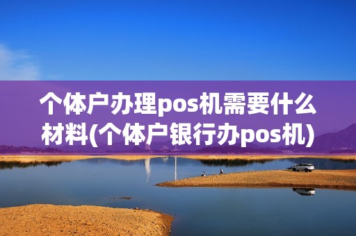 个体户办理pos机需要什么材料(个体户银行办pos机)