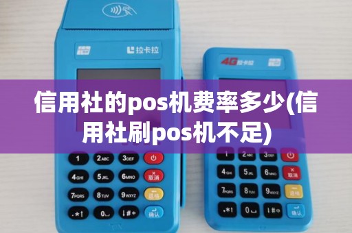 信用社的pos机费率多少(信用社刷pos机不足)
