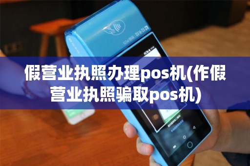 假营业执照办理pos机(作假营业执照骗取pos机)