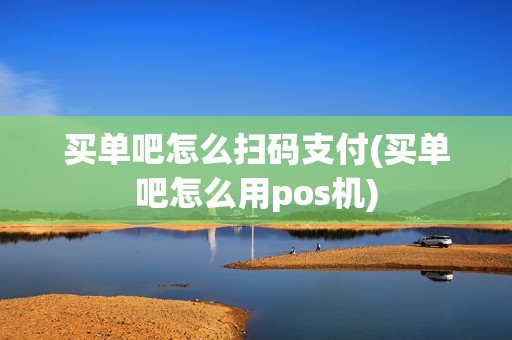 买单吧怎么扫码支付(买单吧怎么用pos机)