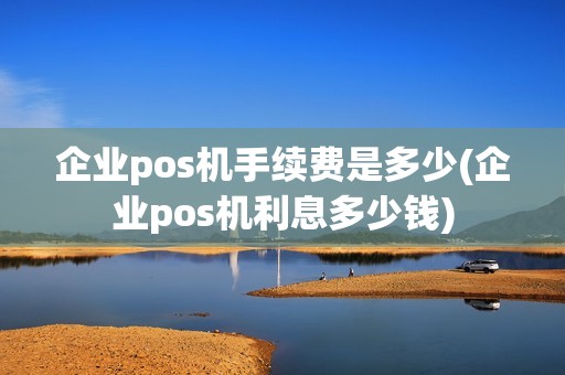 企业pos机手续费是多少(企业pos机利息多少钱)