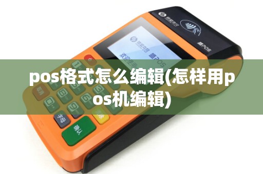 pos格式怎么编辑(怎样用pos机编辑)