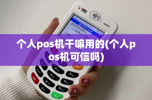 个人pos机干嘛用的(个人pos机可信吗)