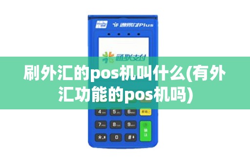 刷外汇的pos机叫什么(有外汇功能的pos机吗)