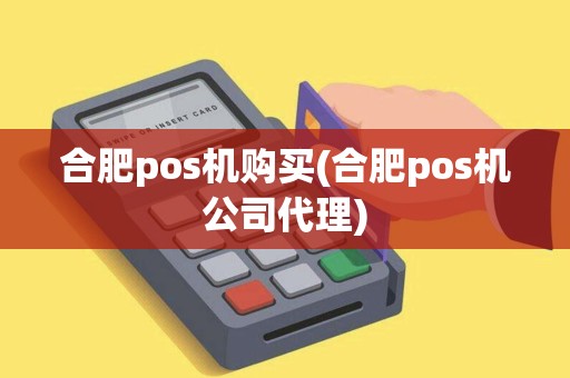 合肥pos机购买(合肥pos机公司代理)
