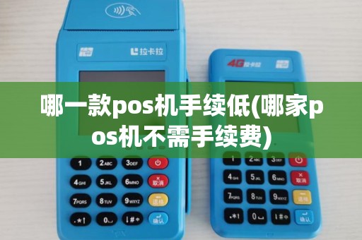 哪一款pos机手续低(哪家pos机不需手续费)