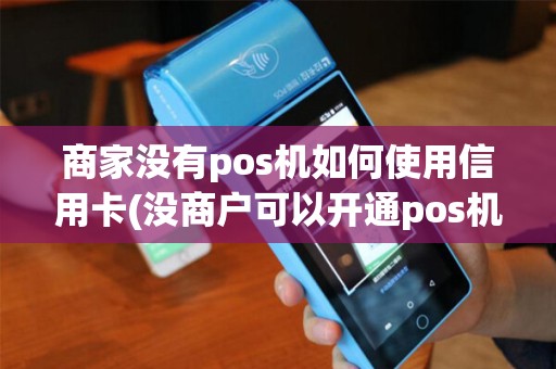商家没有pos机如何使用信用卡(没商户可以开通pos机吗)