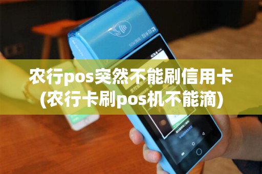 农行pos突然不能刷信用卡(农行卡刷pos机不能滴)