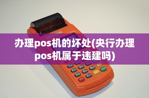 办理pos机的坏处(央行办理pos机属于违建吗)