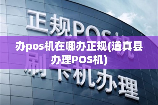 办pos机在哪办正规(道真县办理POS机)