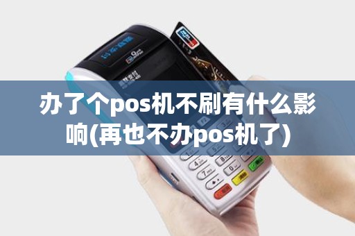 办了个pos机不刷有什么影响(再也不办pos机了)