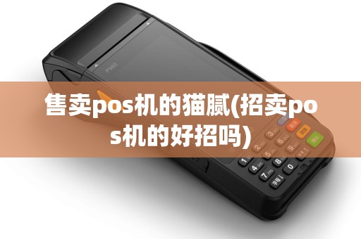 售卖pos机的猫腻(招卖pos机的好招吗)