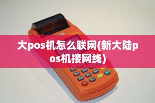 大pos机怎么联网(新大陆pos机接网线)
