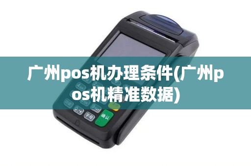 广州pos机办理条件(广州pos机精准数据)