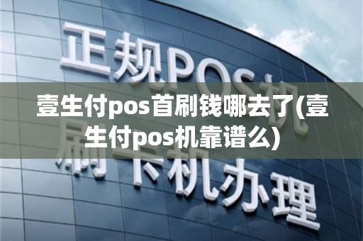 壹生付pos首刷钱哪去了(壹生付pos机靠谱么)