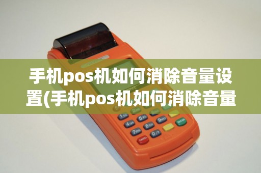 手机pos机如何消除音量设置(手机pos机如何消除音量)