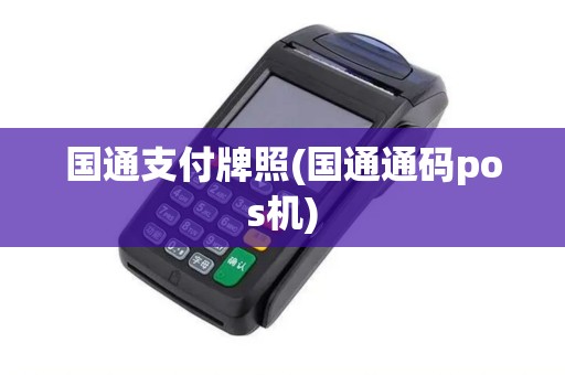 国通支付牌照(国通通码pos机)