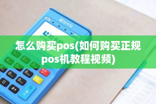 怎么购买pos(如何购买正规pos机教程视频)
