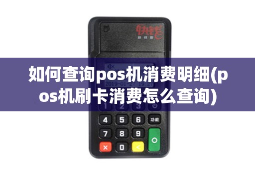 如何查询pos机消费明细(pos机刷卡消费怎么查询)