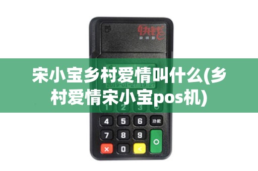 宋小宝乡村爱情叫什么(乡村爱情宋小宝pos机)