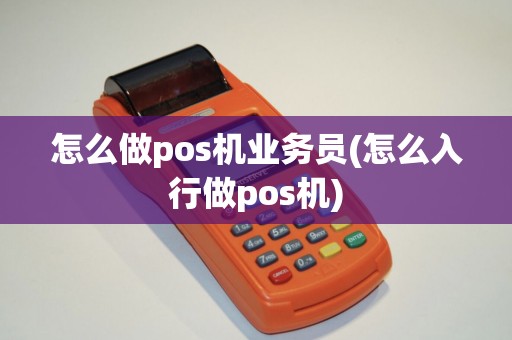 怎么做pos机业务员(怎么入行做pos机)