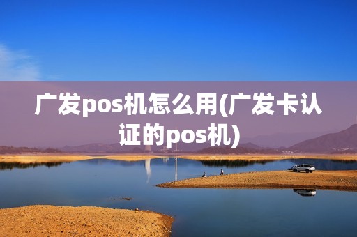 广发pos机怎么用(广发卡认证的pos机)