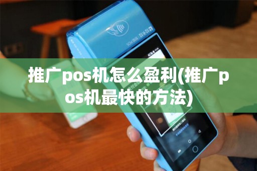 推广pos机怎么盈利(推广pos机最快的方法)