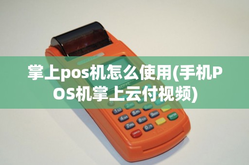 掌上pos机怎么使用(手机POS机掌上云付视频)