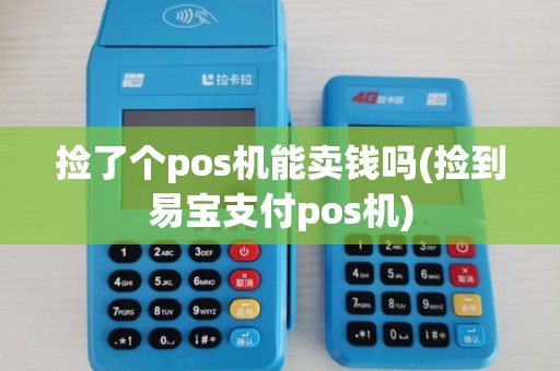 捡了个pos机能卖钱吗(捡到易宝支付pos机)