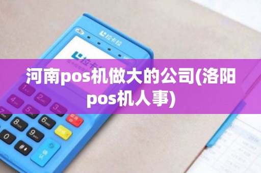 河南pos机做大的公司(洛阳pos机人事)