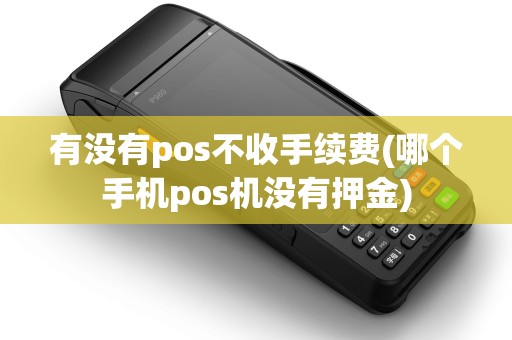 有没有pos不收手续费(哪个手机pos机没有押金)