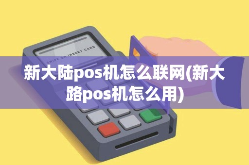 新大陆pos机怎么联网(新大路pos机怎么用)