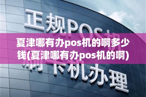 夏津哪有办pos机的啊多少钱(夏津哪有办pos机的啊)