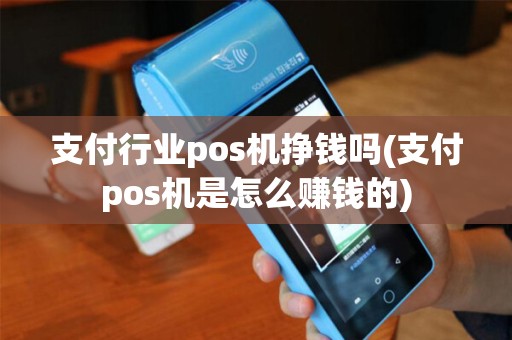 支付行业pos机挣钱吗(支付pos机是怎么赚钱的)