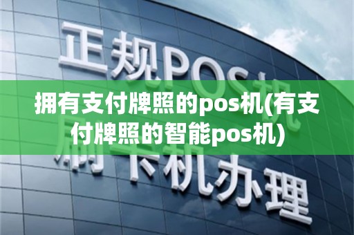 拥有支付牌照的pos机(有支付牌照的智能pos机)
