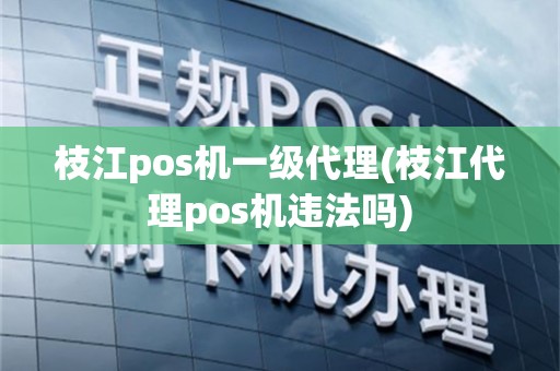 枝江pos机一级代理(枝江代理pos机违法吗)