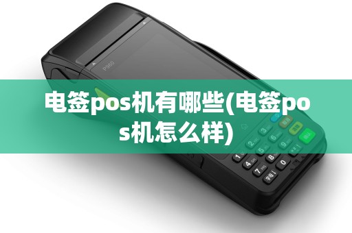 电签pos机有哪些(电签pos机怎么样)