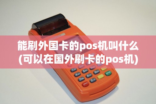 能刷外国卡的pos机叫什么(可以在国外刷卡的pos机)